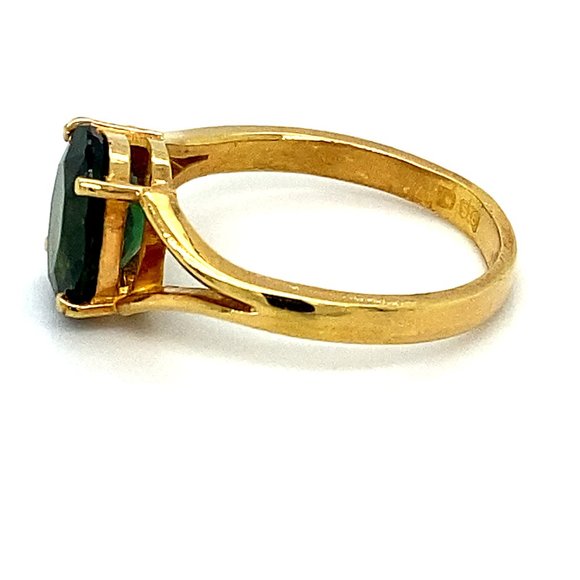 GIA Chrome Tourmaline 2.80ct Solid 22K Gold Ring - Picture 5 of 10